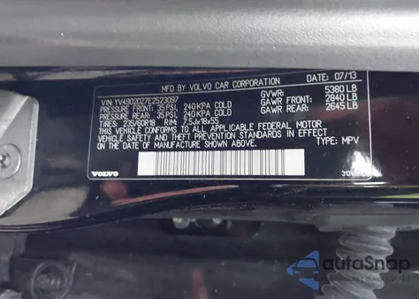 2014 Volvo Xc60 T6 R-Design from USA, damaged, VIN YV4902DZ7E2523097